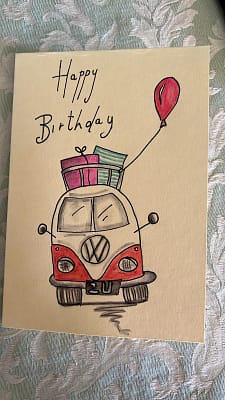 biglietti auguri avita dipinti a mano